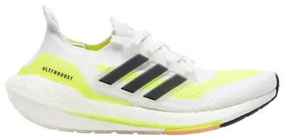 adidas Boys adidas Ultraboost 21 - Boys' Grade School Running Shoes White/Black/Solar Yellow Size 06.0