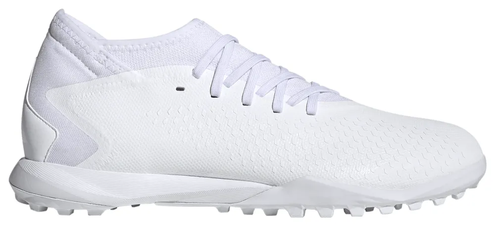 adidas Mens adidas Predator Accuracy.3 Turf - Mens Soccer Shoes White/White/Black Size 07.0