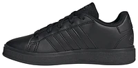 adidas Boys adidas Grand Court - Boys' Preschool Running Shoes Core Black/Core Black/Grey Size 11.0