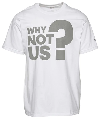 Reebok Mens Why Not Us T-Shirt - White/Grey