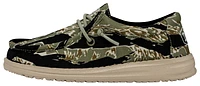 HEYDUDE Boys Wally Camo - Boys' Grade School Shoes Green/Black