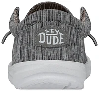 HEYDUDE Girls Wally Blend Linen - Girls' Grade School Running Shoes White/Gray