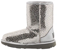 UGG Girls UGG Classic II Gel Hearts - Girls' Grade School Shoes Silver/Silver Size 06.0