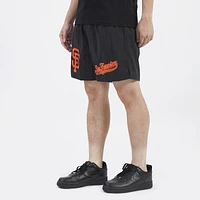 Pro Standard Mens San Francisco Giants Dbl Logo Woven Short - Black/Black