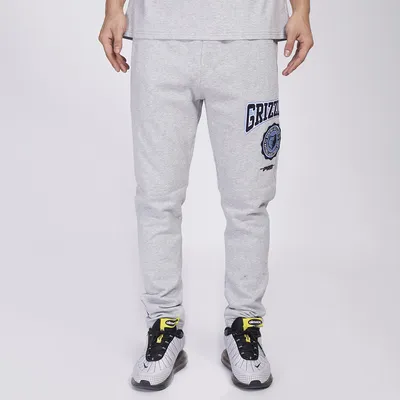 Pro Standard Mens Grizzlies Crest Emblem Fleece Sweatpant - Gray