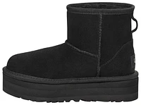 UGG Girls UGG Classic Mini Platform - Girls' Grade School Shoes Black/Black Size 06.0