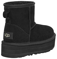 UGG Girls UGG Classic Mini Platform - Girls' Grade School Shoes Black/Black Size 06.0