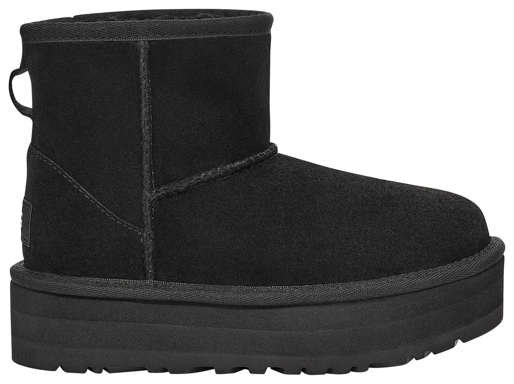 UGG Girls UGG Classic Mini Platform - Girls' Grade School Shoes Black/Black Size 06.0