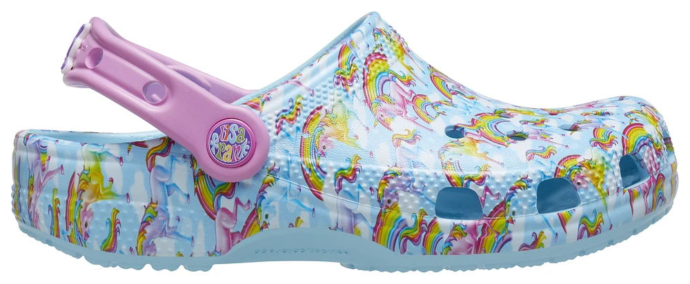 Crocs Girls Lisa Frank Rainbow Classic Clogs - Girls' Grade School Shoes Arctic