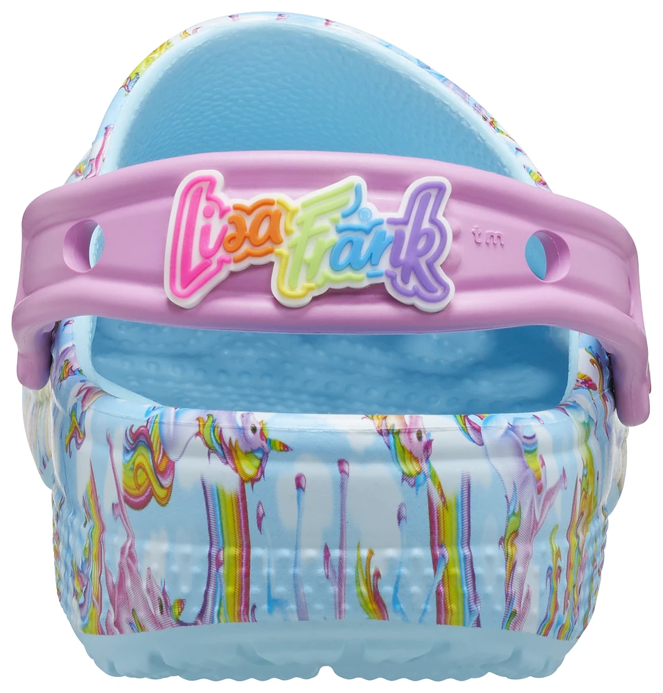 Crocs Girls Lisa Frank Rainbow Classic Clogs - Girls' Grade School Shoes Arctic