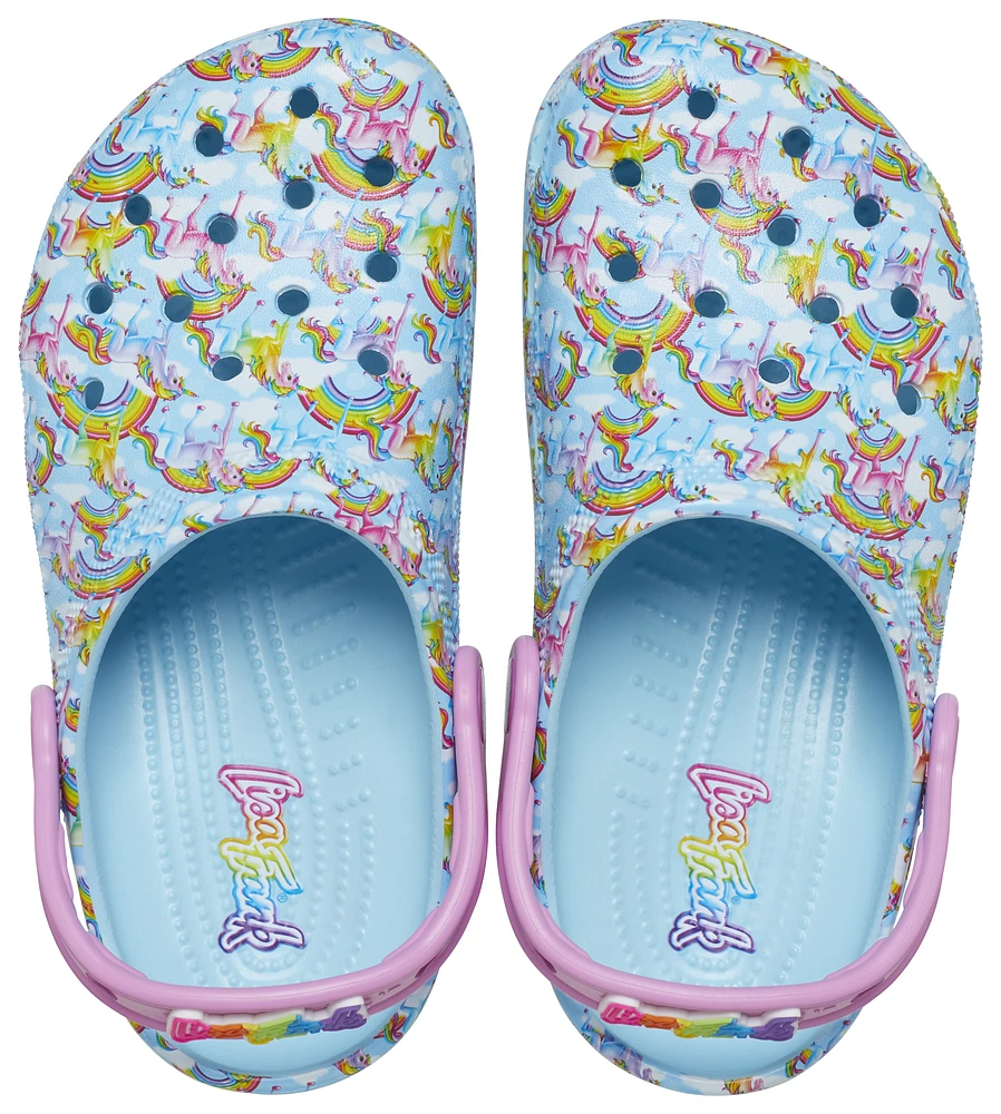 Crocs Girls Lisa Frank Rainbow Classic Clogs - Girls' Grade School Shoes Arctic