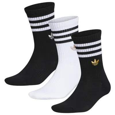 adidas Originals 3 Stripe Gilver 3 Pack Crew Socks