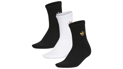 adidas OG Gilver Trefoil 3 Pack Mid Socks - Women's