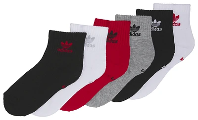 adidas Originals Boys adidas Originals Trefoil Quarter Socks - Boys' Grade School Black/Red/White Size One Size