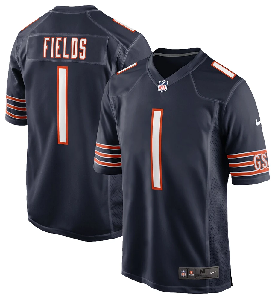 Nike Mens Justin Fields Bears Game Day Jersey