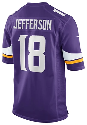 Nike Mens Justin Jefferson Vikings Game Day Jersey - Purple/Purple