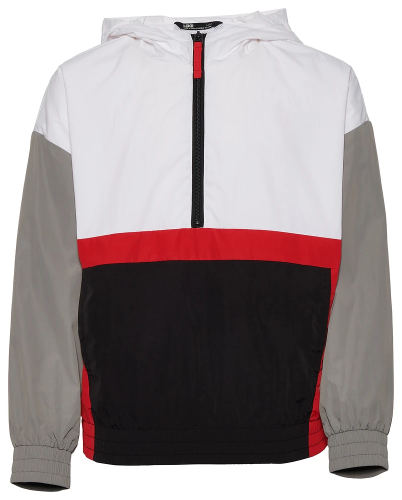 LCKR Boys Escobara Anorak Jacket - Boys' Grade School White/Red/Black