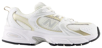 New Balance Girls New Balance 530 - Girls' Grade School Shoes White/Tan/Silver Size 06.5