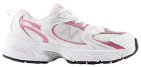 New Balance Girls 530 - Girls' Grade School Shoes White/Pink/Silver