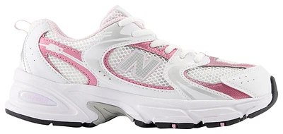 New Balance Girls 530 - Girls' Grade School Shoes White/Pink/Silver