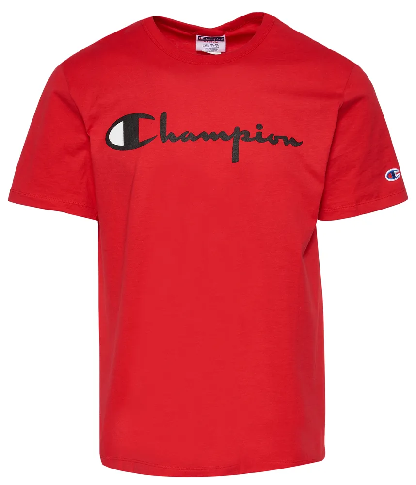 Champion Mens Script 22 Short Sleeve T-Shirt