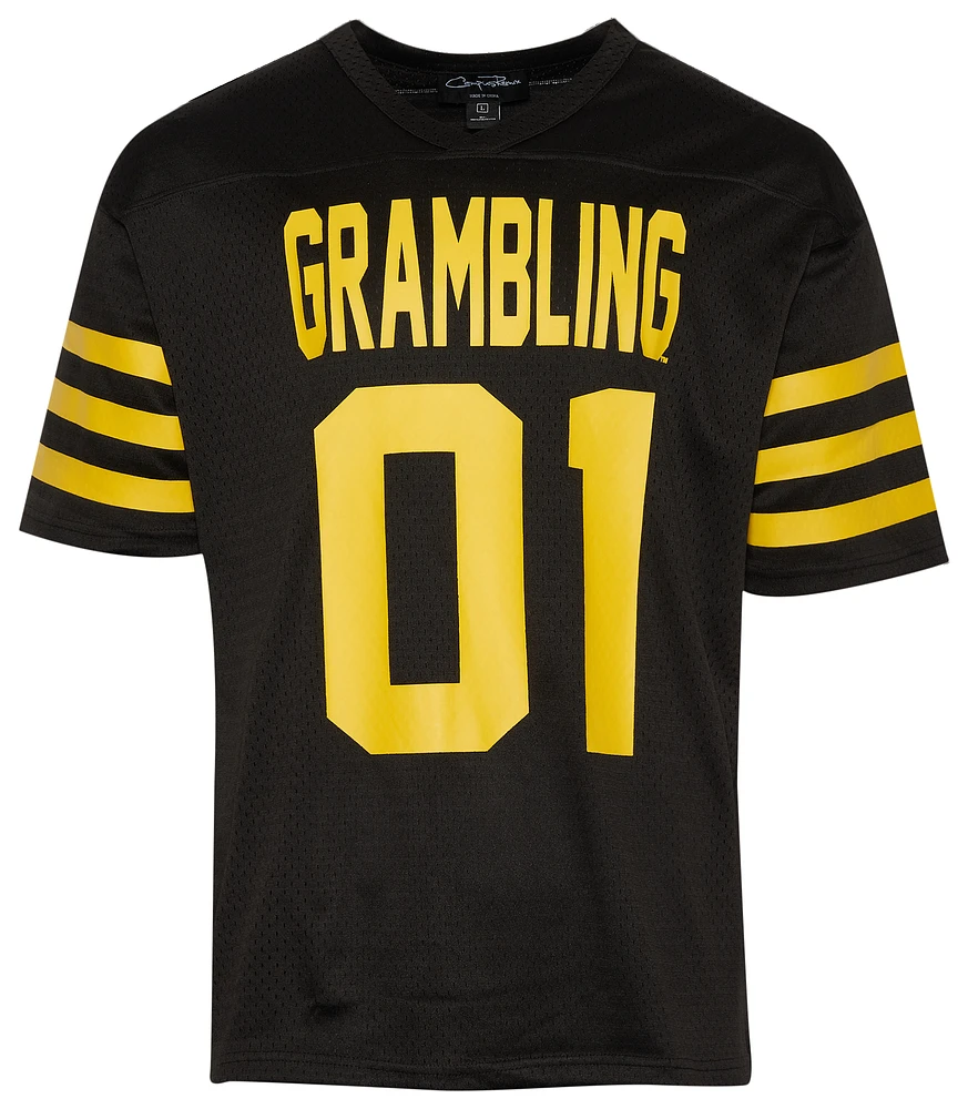 Campus Remix Mens Grambling State University Football Jersey - Black/Yellow