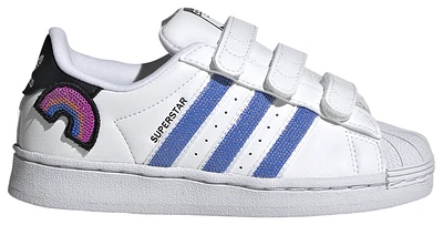 adidas Originals Boys adidas Originals Superstar - Boys' Preschool Shoes White/Blue Size 03.0