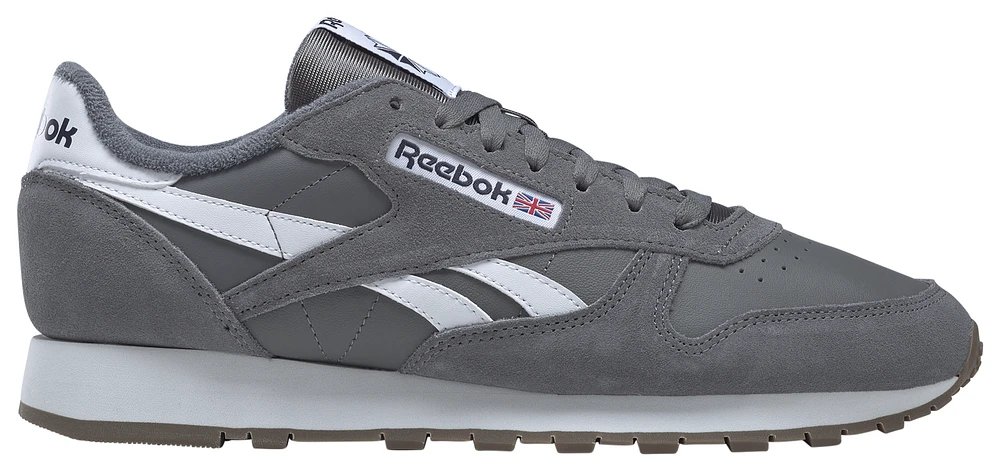 Reebok Mens Classic Leather Vintage - Running Shoes Grey/White