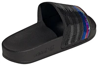 adidas Originals Girls Adilette Slides - Girls' Grade School Shoes Black/Silver