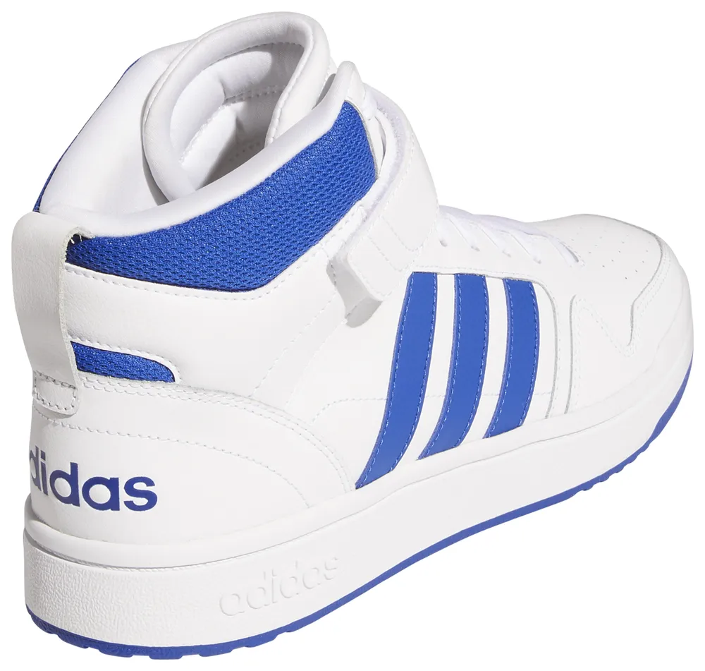 adidas Mens adidas Postmove Mid - Mens Basketball Shoes Medium Gray Heather/White Size 09.0