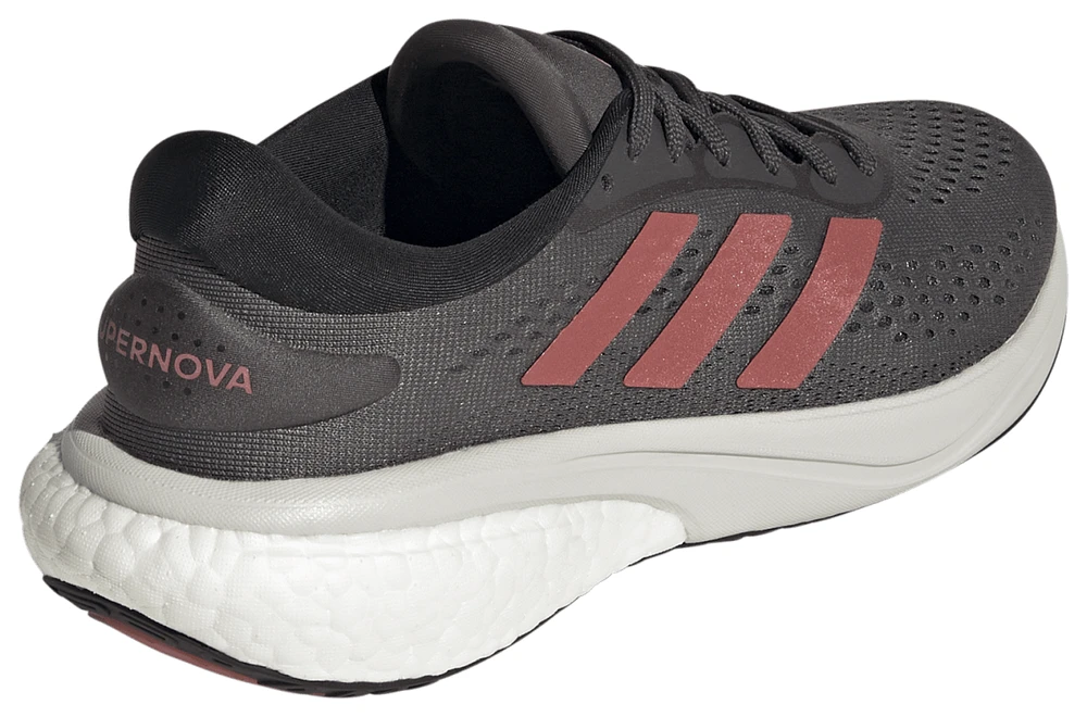 adidas Womens Supernova 2 Running Shoes - Gray Six/Wonder Red/Core Black