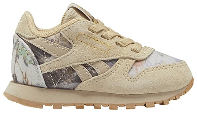 Reebok Boys Reebok Classic Leather Utility - Boys' Toddler Running Shoes Parchment/Soft Camel Size 04.0