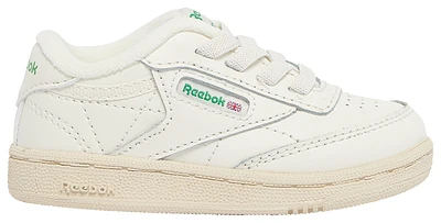 Reebok Boys Club C - Boys' Preschool Basketball Shoes Off White/White/Green