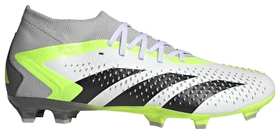 adidas Mens adidas Predator Accuracy.2 FG - Mens Soccer Shoes Ftwr White/Core Black/Lucid Lemon Size 06.0