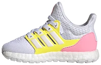 adidas Girls adidas Ultraboost 5.0 DNA - Girls' Toddler Running Shoes White/White/Pink Size 04.0