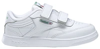 Reebok Boys Reebok Club C 2V - Boys' Toddler Shoes White/Glen Green Size 06.0