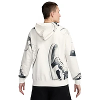 Jordan Womens Brooklyn AOP Fleece Pullover Hoodie - Sail