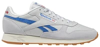 Reebok Mens Classic Leather Dusty Warehouse - Running Shoes Grey/Blue