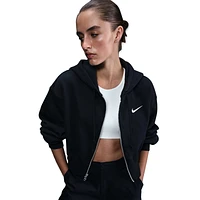 Nike Womens NSW Phoenix Fleece Loose Crop FZ Hoodie