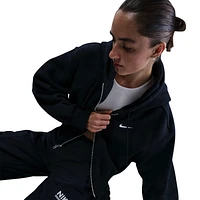 Nike Womens NSW Phoenix Fleece Loose Crop FZ Hoodie