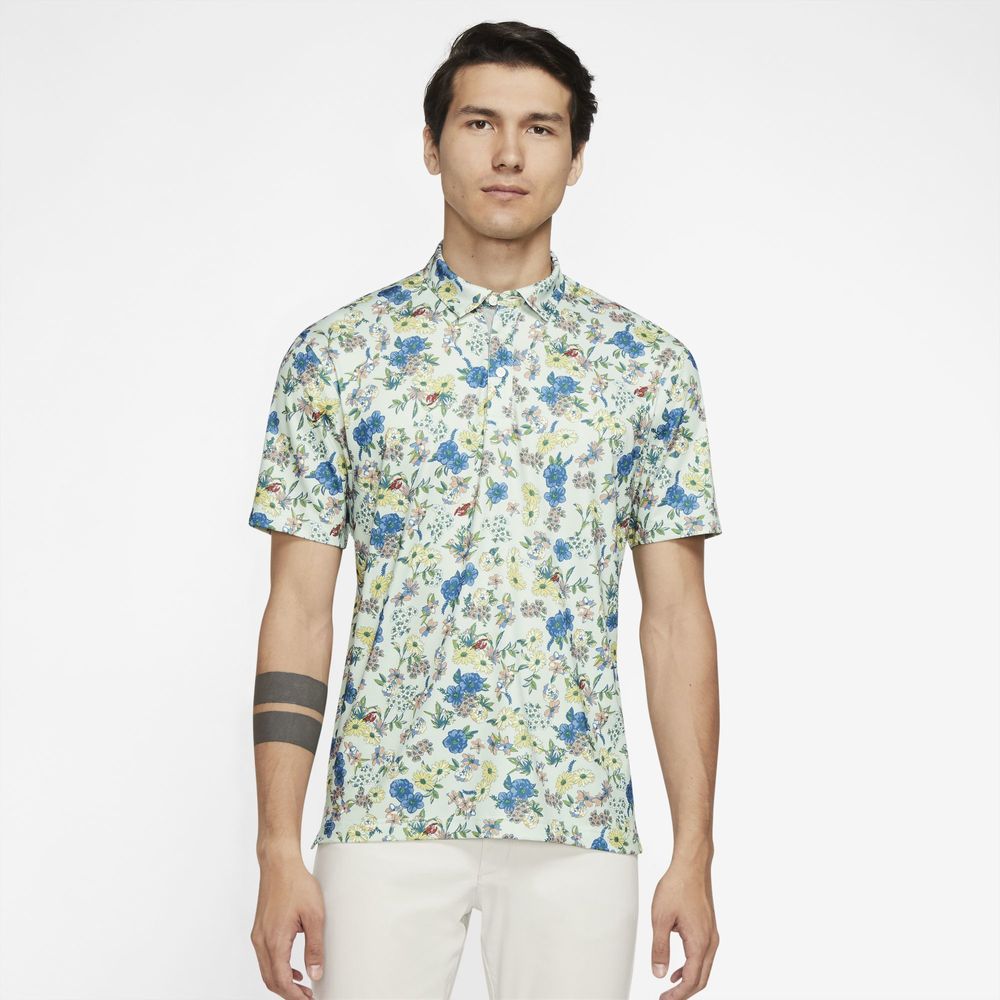 Nike Player Floral Print Golf Polo