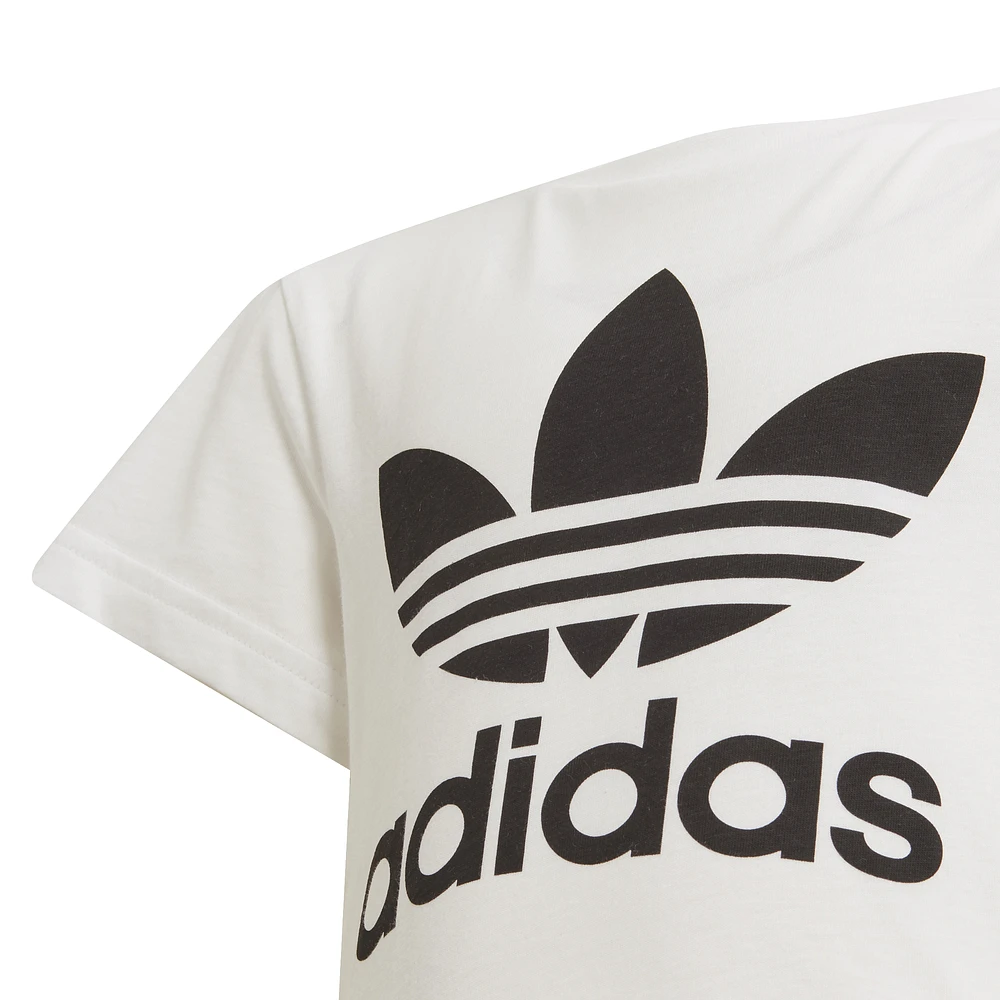 adidas Originals Boys Adicolor Trefoil T-Shirt - Boys' Preschool White