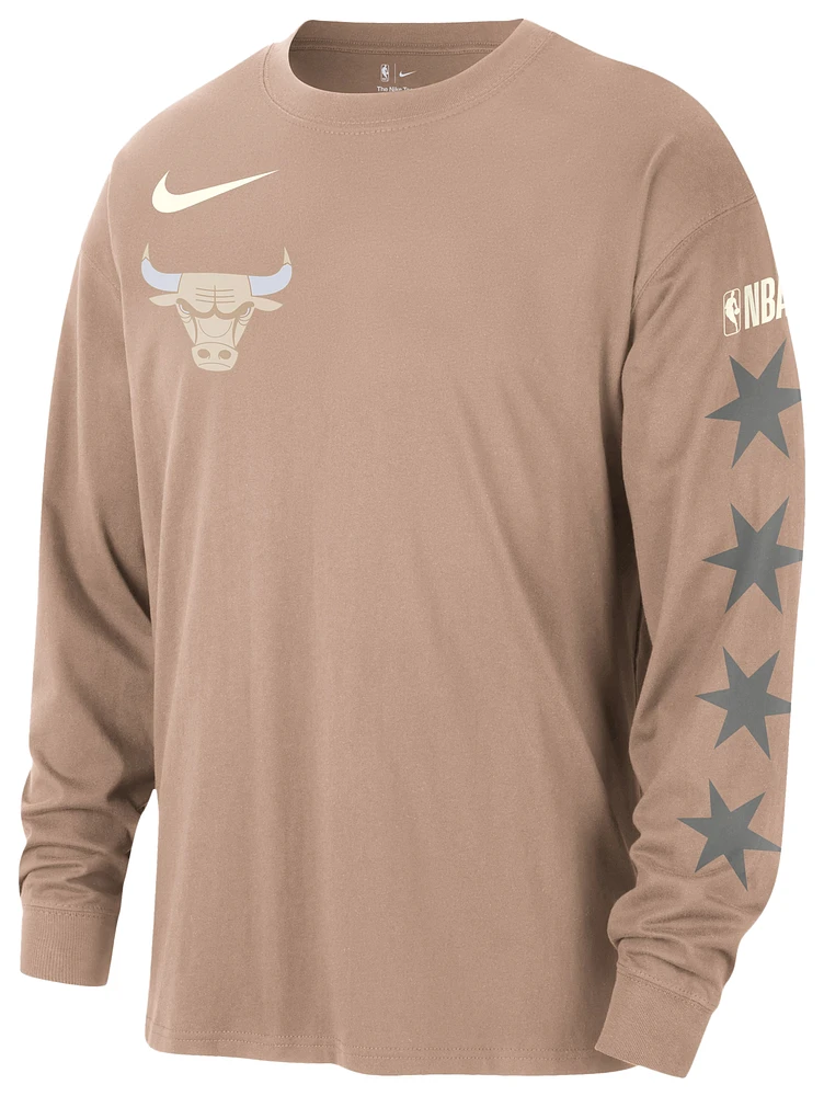 Nike Bulls Max 90 Courtside Long Sleeve T-Shirt CE - Men's