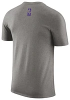 Nike Mens Lakers ES City Edition Short Sleeve Logo T-Shirt - Grey/Grey