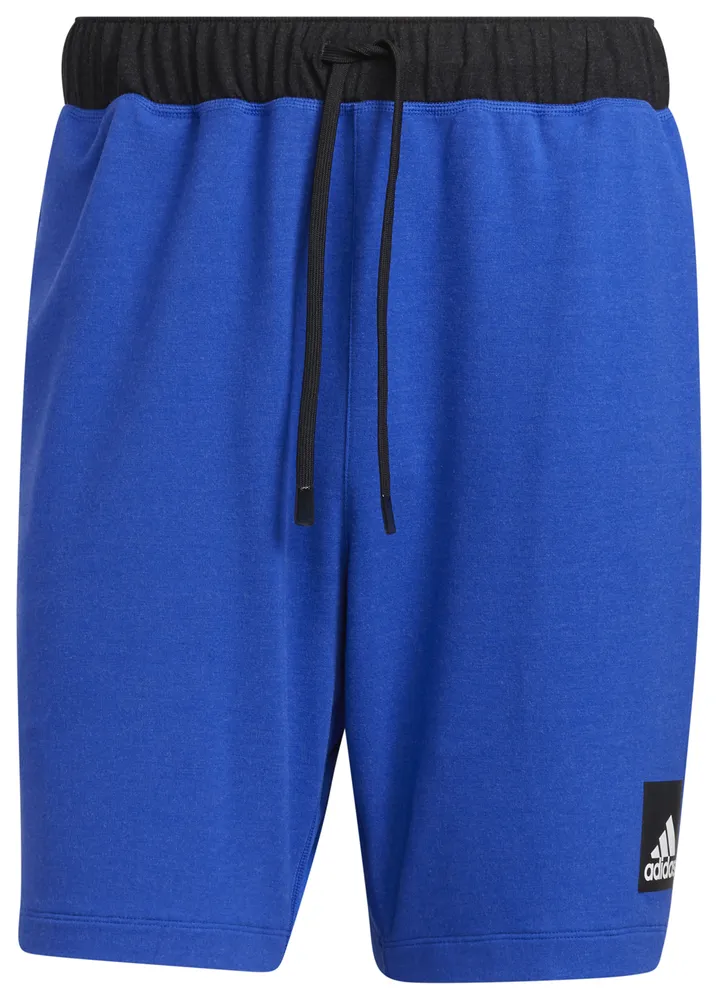 adidas Mens adidas City Fleece Shorts - Mens Blue/Black Size S
