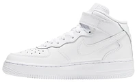 Nike Boys Air Force 1 Mid LE - Boys' Grade School Basketball Shoes White/White/White