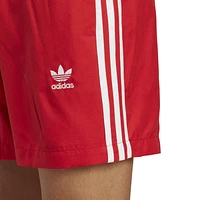 adidas Originals Mens 3S Swim Shorts - White/Red