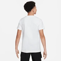 Nike Boys Short Sleeve Crew Photo T-Shirt - Boys' Grade School White