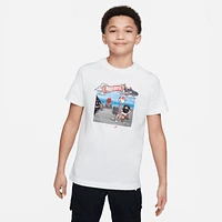 Nike Boys Short Sleeve Crew Photo T-Shirt - Boys' Grade School White