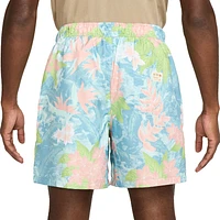 Nike Mens Club Flow Shorts - Mint Foam/Denim Turquoise/Pink